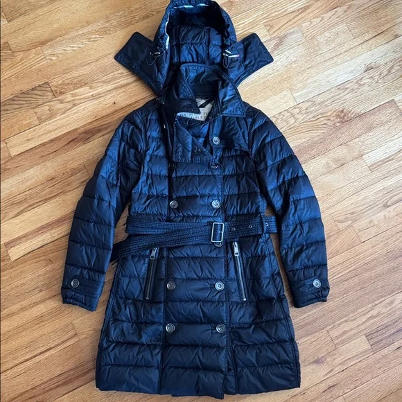 Burberry Black Puffer Coat - Picture 2 of 8